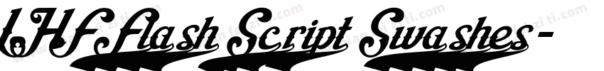 LHF Flash Script Swashes字体转换